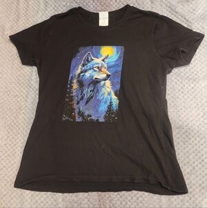 PORT & COMPANY - 100% Cotton Wolf T-shirt